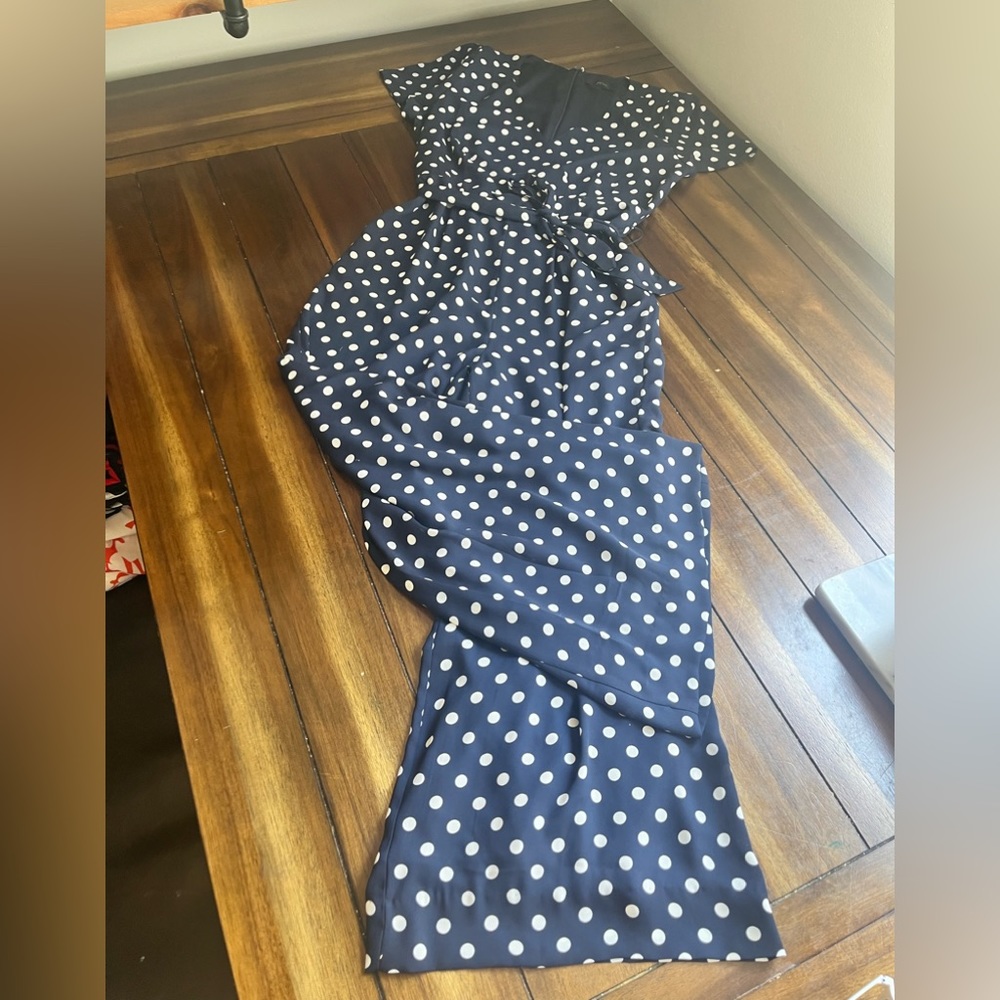 EUC blue and white polka dot Jumpsuit!
